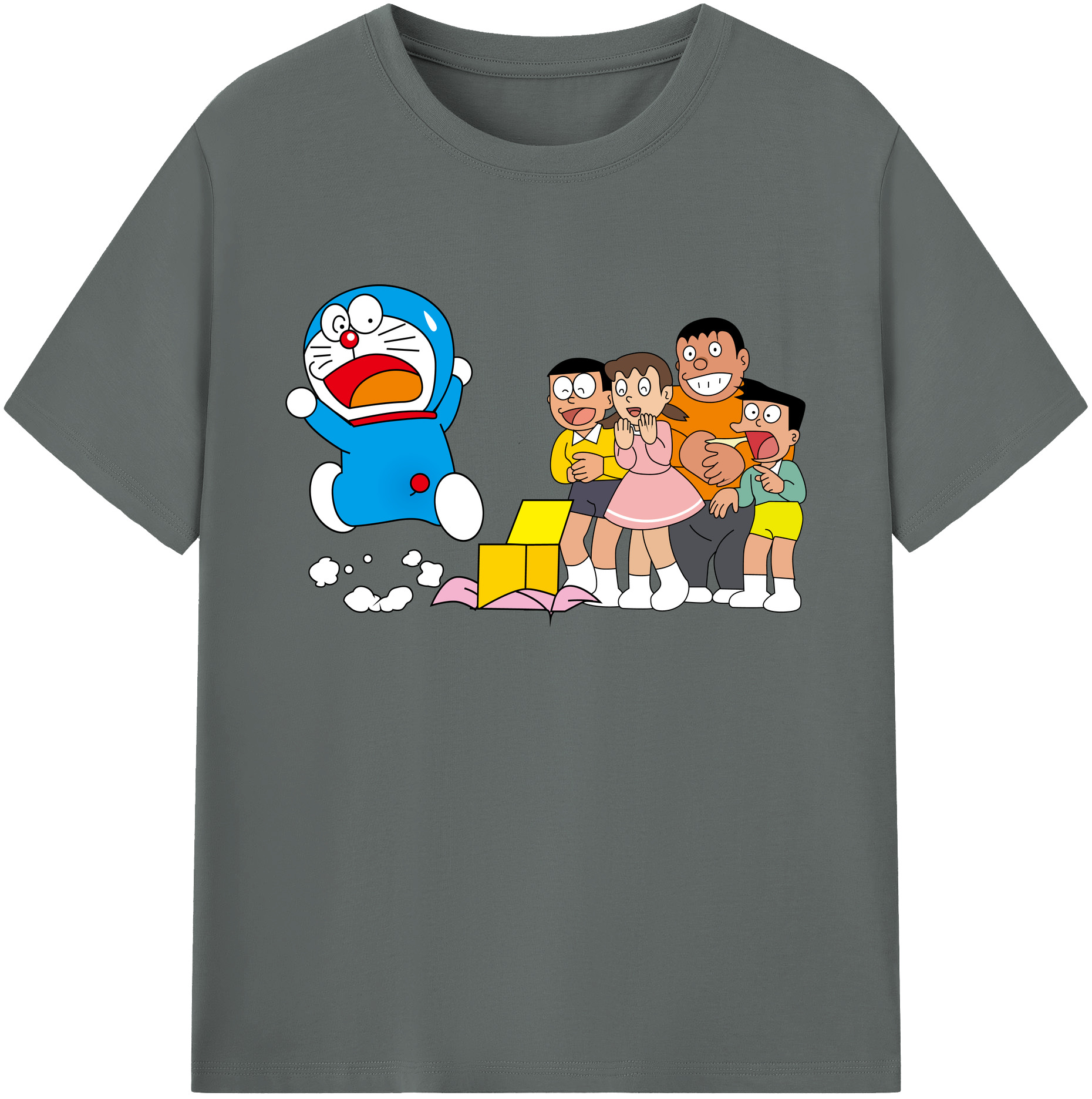 （画像用） ドラえもん 骨川 スネ夫 Doraemon Honekawa Suneo 綿100％ メンズ半袖Tシャツ｜肌触りやわらか＆通気性